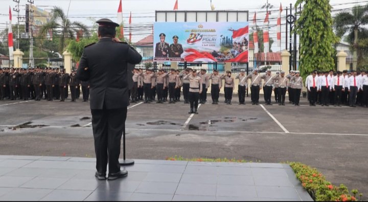 Polresta Palangka Raya Gelar Upacara Hari Bhayangkara ke-80 dengan Penuh Khidmat