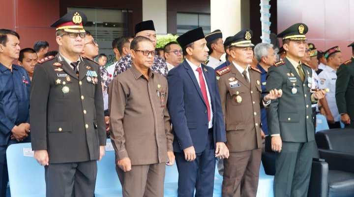 Bentuk Sinergi, Dandim 1016/Plk Hadiri Upacara Peringatan HUT ke-80 Bhayangkara