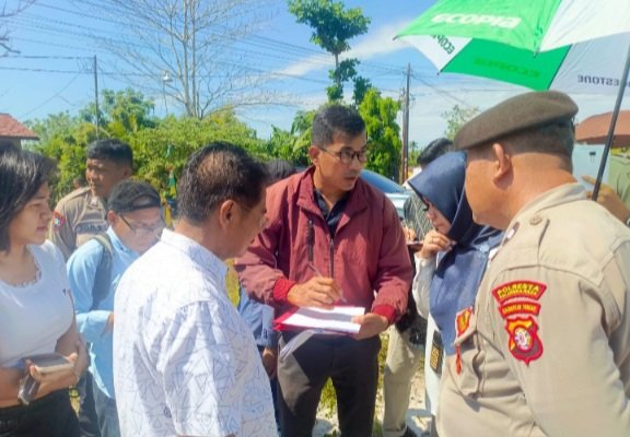 Polsek Pahandut Amankan Sidang Setempat Sengketa Tanah, Proses Berjalan Kondusif