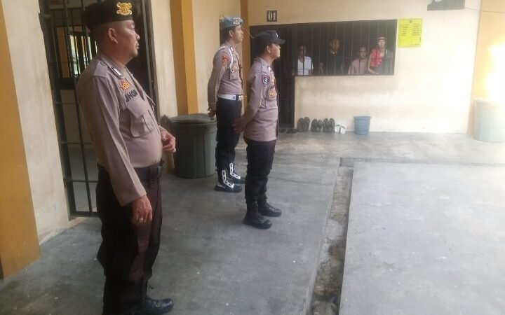 Pamapta I SPKT Polresta Pastikan Kondisi Rutan Aman & Terkendali