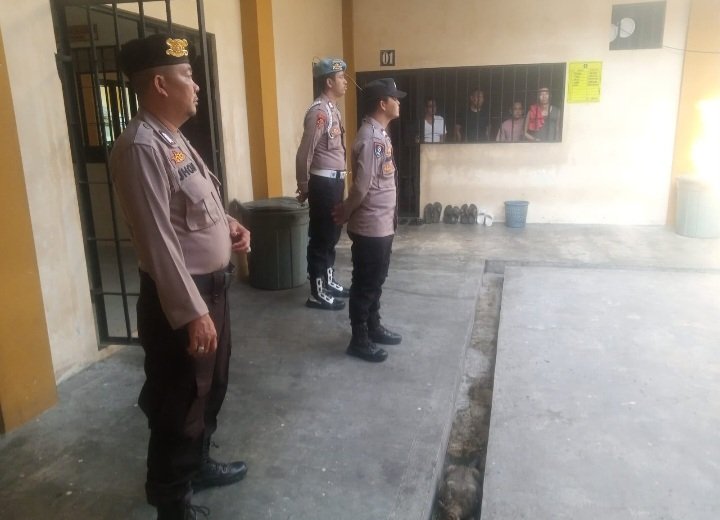 Pamapta I SPKT Polresta Pastikan Kondisi Rutan Aman & Terkendali