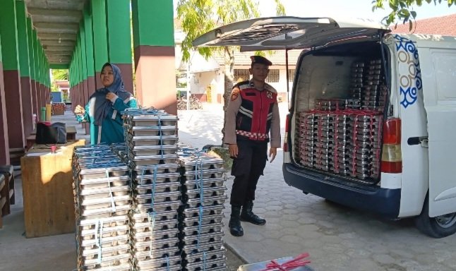Dukung Program Nasional, Samapta Polresta Kawal Distribusi MBG ke Sekolah