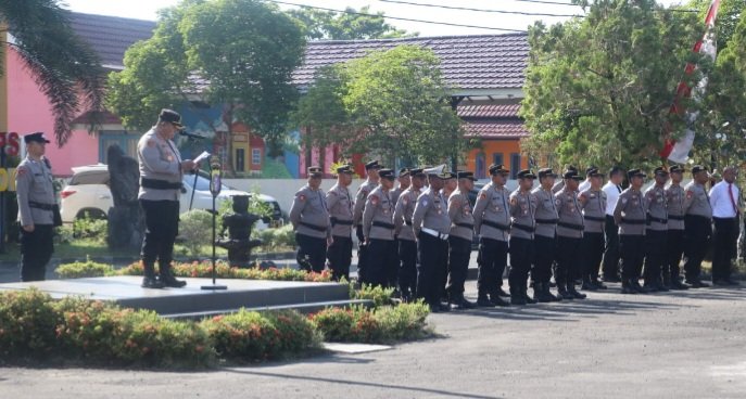 Apel Gelar Pasukan & Sarpras, Kapolresta Paparkan Pedoman Ops Aman Nusa II