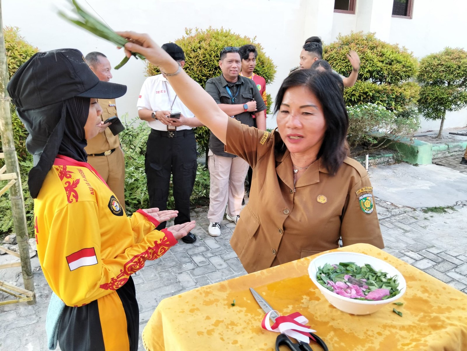 Prosesi Tampung Tawar Warnai Pembukaan Diklat Paskibraka Palangka Raya