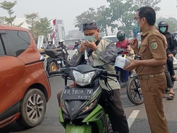 Kabut Asap, Dinkes Palangka Raya Bagikan Masker dan Siapkan Oksigen Gratis