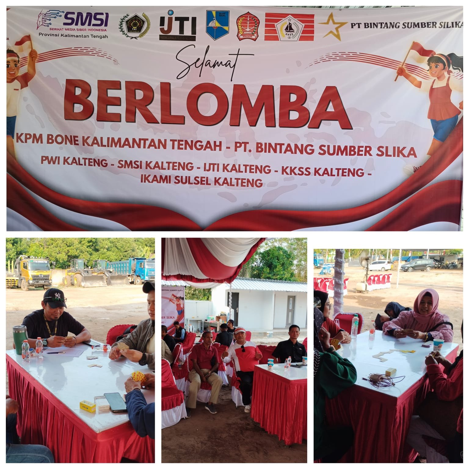 Di Balik Lomba Domino, Jurnalis dan Mitra SMSI Kalteng Rajut Kebersamaan