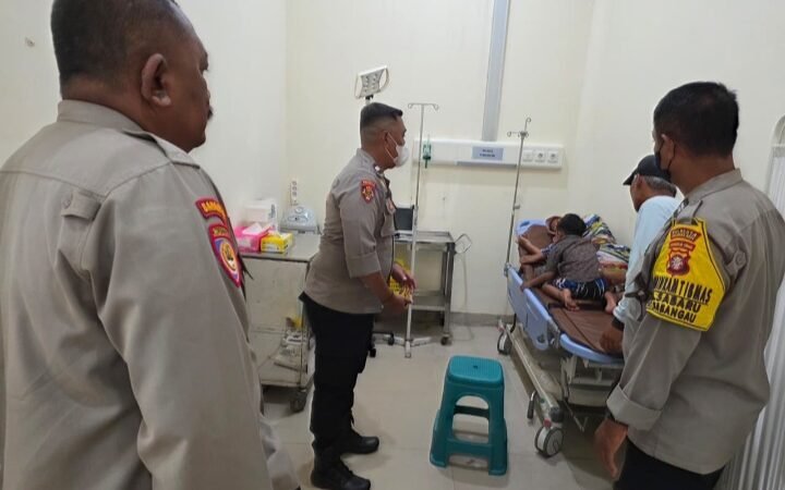 Diduga Korban Tabrak Lari, Polsek Sabangau Evakuasi ke RSUD