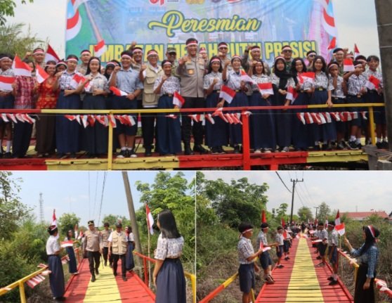 Perkuat Akses Warga, Polda Kalteng Bangun Empat Jembatan Merah Putih Presisi