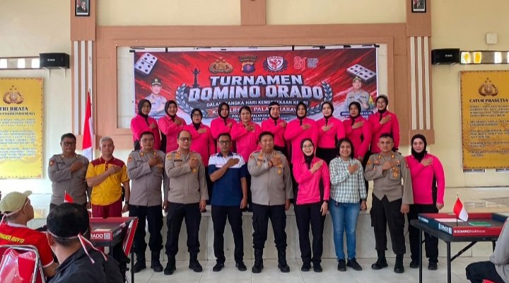 Meriahkan HUT RI ke-81, Kapolresta Buka Lomba Domino Orado