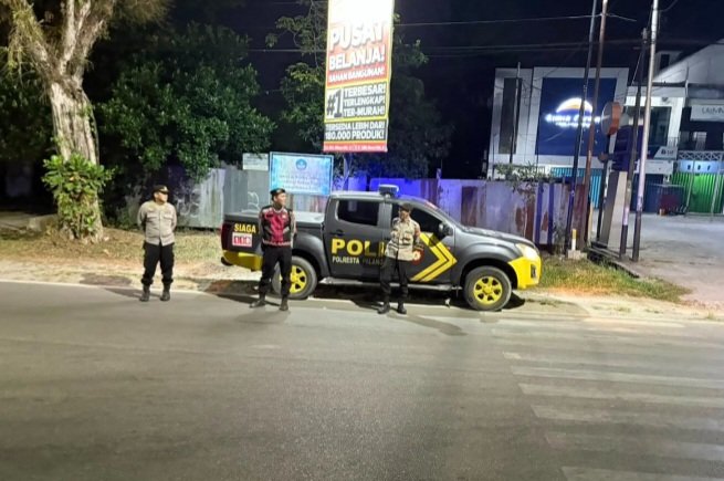 Cegah Balap Liar, Pawas Pimpin Patroli Malam Polresta Palangka Raya