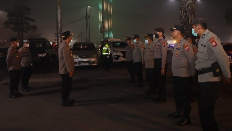 Kapolresta Pimpin Apel Persiapan Patroli KRYD Mitigasi Karhutla di Pos Bundaran Besar