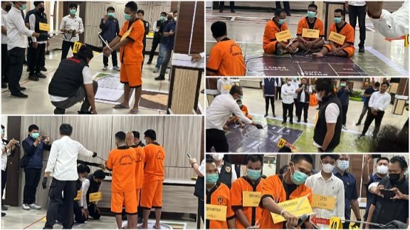 Rekonstruksi Kasus Tumbang Kalemei, Para Tersangka Peragakan Ulang 17 Kejadian di 5 Tkp