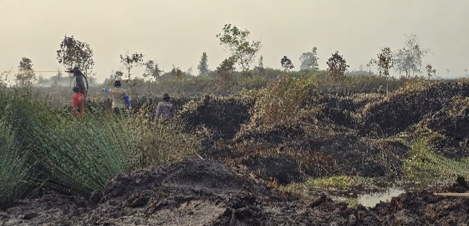 Karhutla di Tumbang Nusa Berhasil Dipadamkan, Kapolda Apresiasi Kerja Keras Satgas