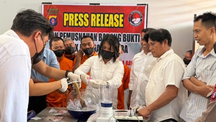 Satresnarkoba Polresta Musnahkan 860 Gram Sabu & 14 Gram Ekstasi, Komitmen Berantas Narkoba