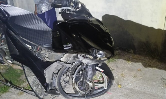 Polsek Sabangau Cepat Tangani Laka Lantas Motor & Truk Tangki
