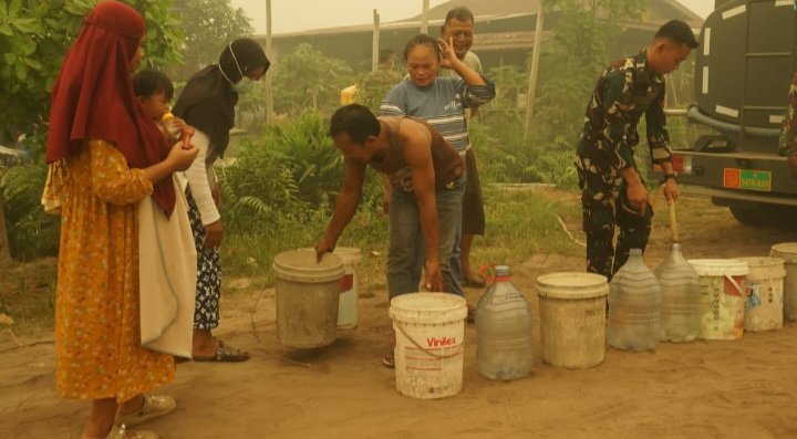 Atasi Kesulitan Warga, Kodim 1016/Plk Bantu Air Bersih