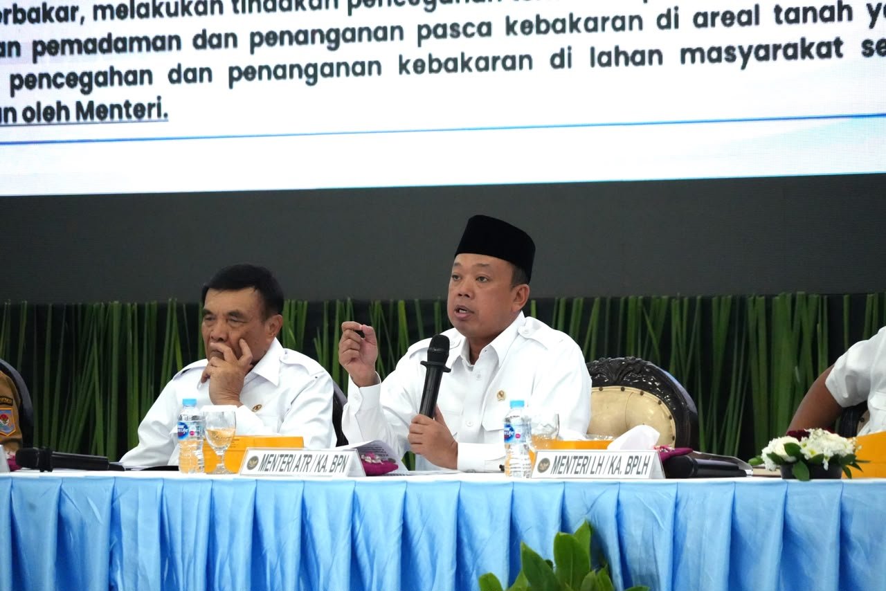 Nusron Ancam Cabut HGU Perusahaan yang Lahannya Terbakar