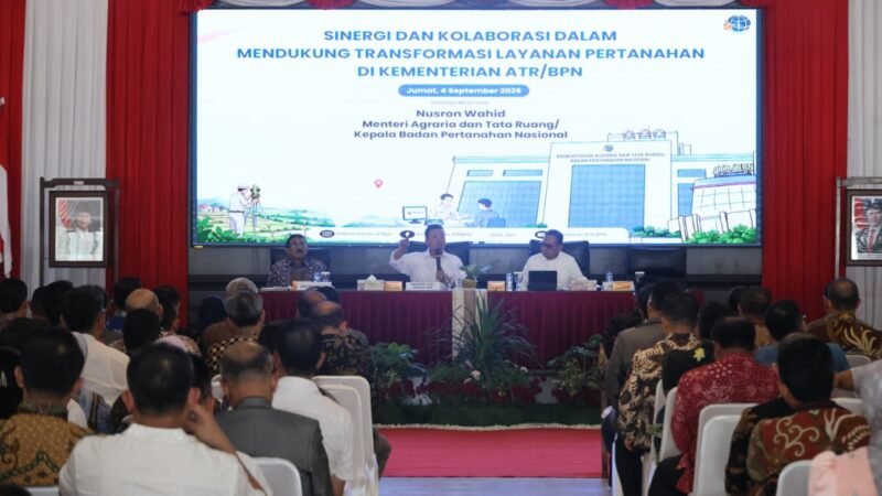 Nusron Wahid Dorong Transformasi Layanan Pertanahan Beri Kepastian Waktu kepada Masyarakat