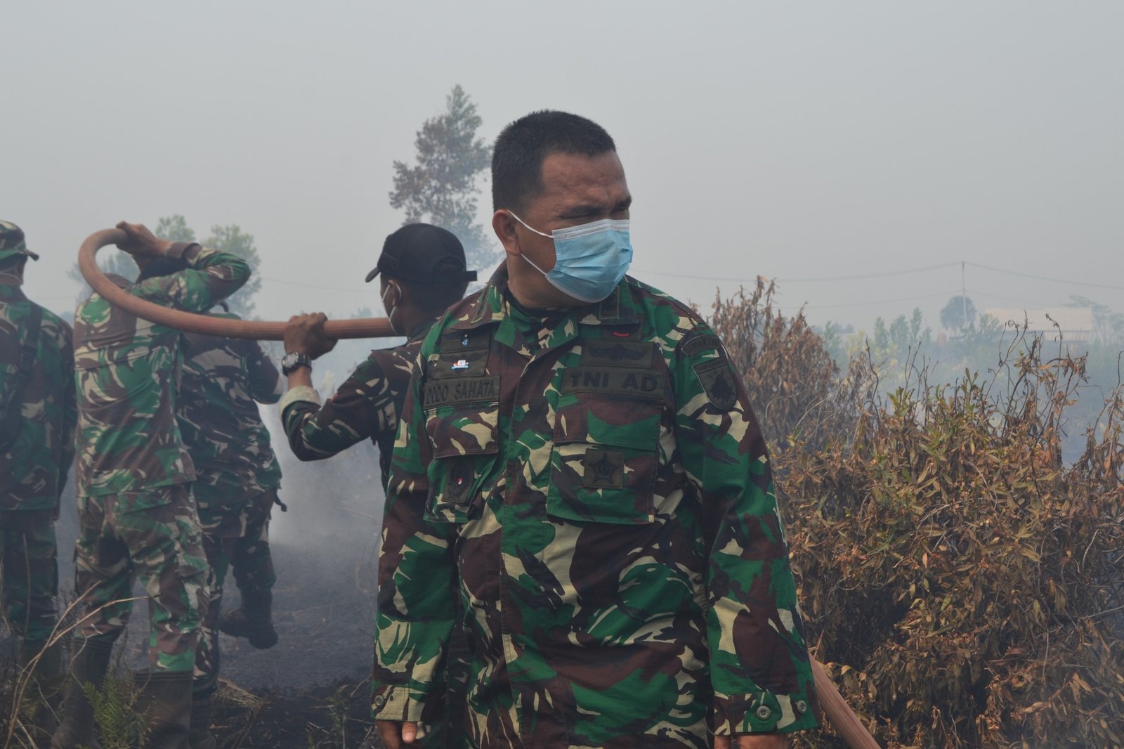 Satgas Karhutla Taba Kalasa Diperiksa Kesehatannya, 106 Personel Dikerahkan