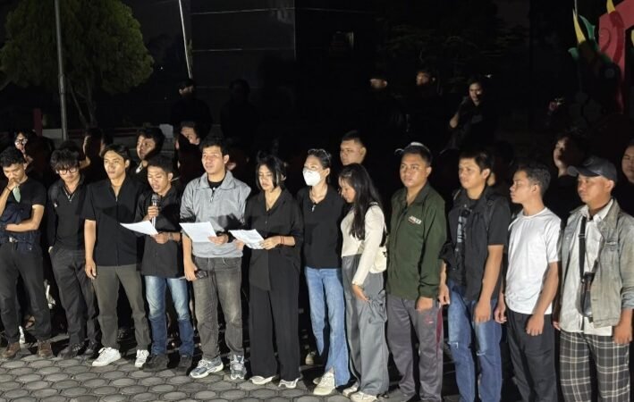 Polsek Pahandut Jaga Keamanan Diskusi Publik Mahasiswa & Aktivis