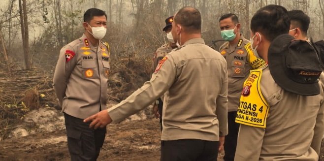 Kapolda Kalteng Pastikan Penanganan Karhutla Berjalan Optimal