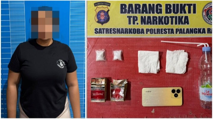 Perempuan Muda Ditangkap, Simpan Dua Paket Sabu Seberat 9,42 Gram