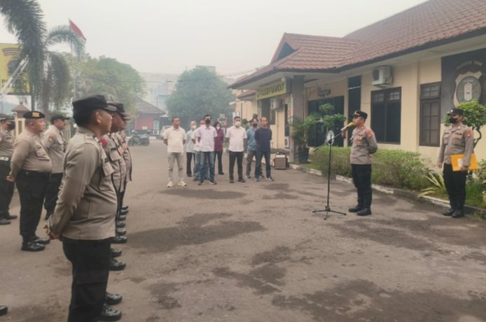 Pimpin Apel di Mako, Kapolsek Pahandut Tekankan Pertahankan yang Sudah Baik