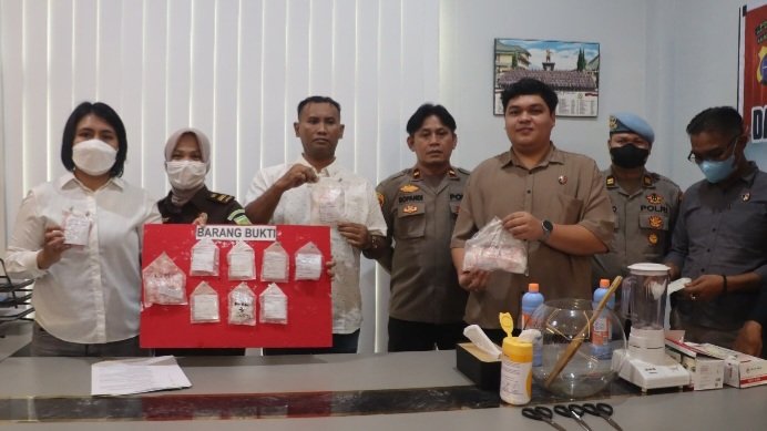 Polresta Palangka Raya Musnahkan 648,12 gram Sabu & 106,32 gram Ekstasi