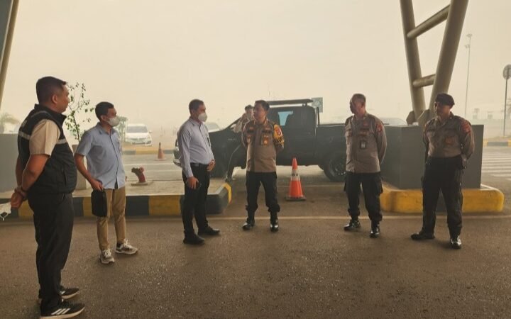 Perkuat Sinergi dengan Angkasa Pura, Kapolresta Palangka Raya Kunjungi Bandara Tjilik Riwut