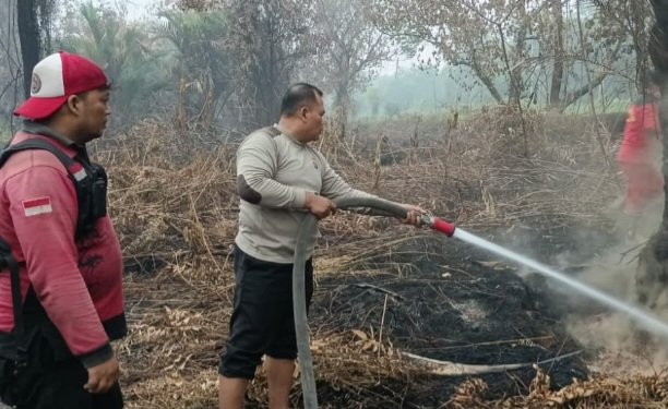 Satgas Regu 11 Polresta Tangani Karhutla di Banturung & Tumbang Tahai