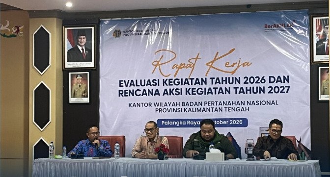 Susun Rencana Kerja 2027, BPN Kalteng Tekankan Sinergi dan Akuntabilitas
