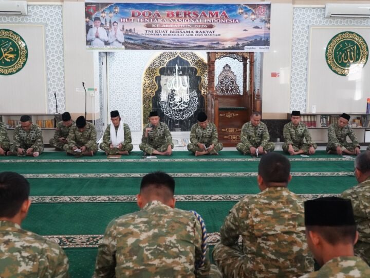 Sambut HUT ke-81 TNI, Kodam XXII/TB Gelar Doa Bersama