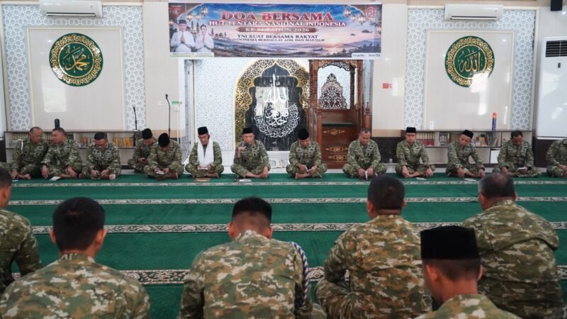 Sambut HUT ke-81 TNI, Kodam XXII/TB Gelar Doa Bersama
